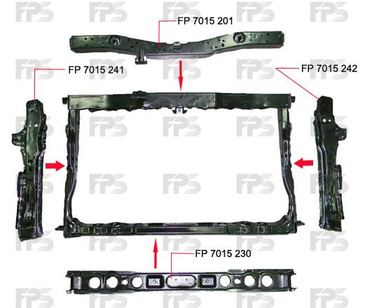 FP7015201 FPS Панель передня верхня