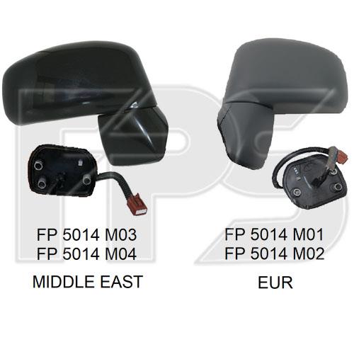 FPS FP 5014 M04 Дзеркало зовнішнє заднього виду праве FP5014M04: Купити в Україні - Добра ціна на EXIST.UA!