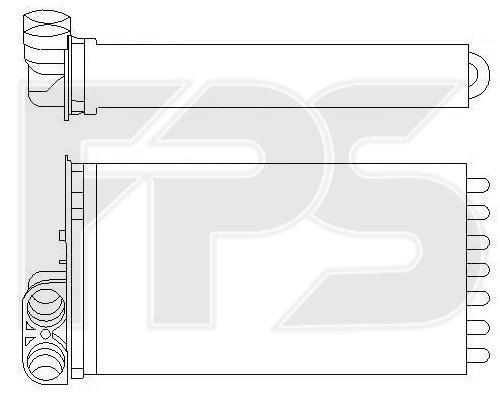 FPS FP 20 N154 Радіатор опалювача салону FP20N154: Купити в Україні - Добра ціна на EXIST.UA!