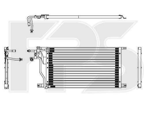 FPS FP 28 K80 Радіатор кондиціонера (Конденсатор) FP28K80: Купити в Україні - Добра ціна на EXIST.UA!