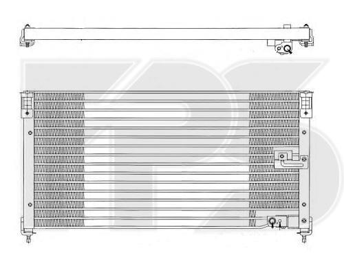 FPS FP 30 K385 Радіатор кондиціонера (Конденсатор) FP30K385: Купити в Україні - Добра ціна на EXIST.UA!
