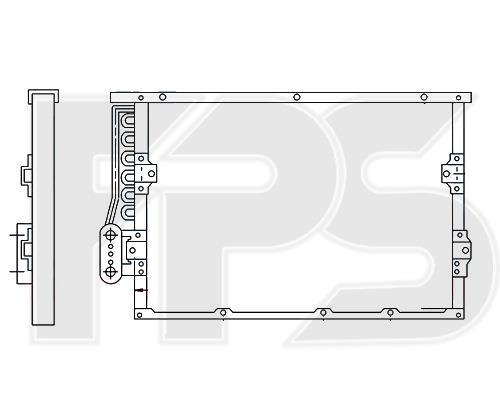 FPS FP 14 K11 Радіатор кондиціонера (Конденсатор) FP14K11: Купити в Україні - Добра ціна на EXIST.UA!