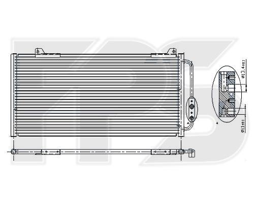 FPS FP 30 K01 Радіатор кондиціонера (Конденсатор) FP30K01: Купити в Україні - Добра ціна на EXIST.UA!