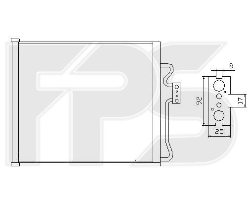 FPS FP 14 K17 Радіатор кондиціонера (Конденсатор) FP14K17: Приваблива ціна - Купити в Україні на EXIST.UA!