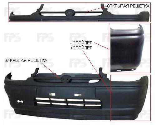 FPS FP 5022 900 Бампер передній FP5022900: Купити в Україні - Добра ціна на EXIST.UA!