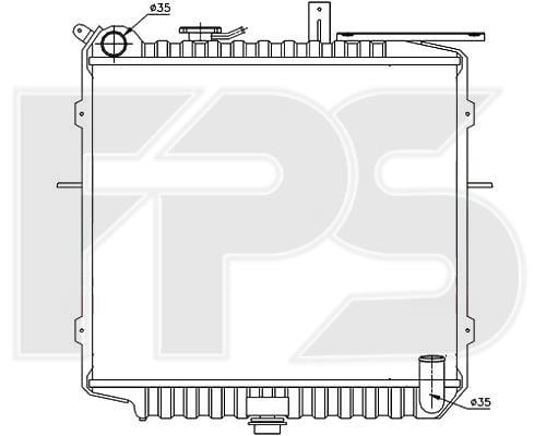 FPS FP 40 A1095 Радіатор охолодження двигуна FP40A1095: Купити в Україні - Добра ціна на EXIST.UA!