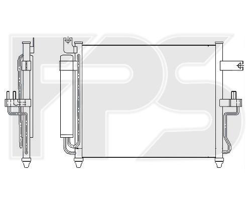 FPS FP 32 K300 Радіатор кондиціонера (Конденсатор) FP32K300: Купити в Україні - Добра ціна на EXIST.UA!