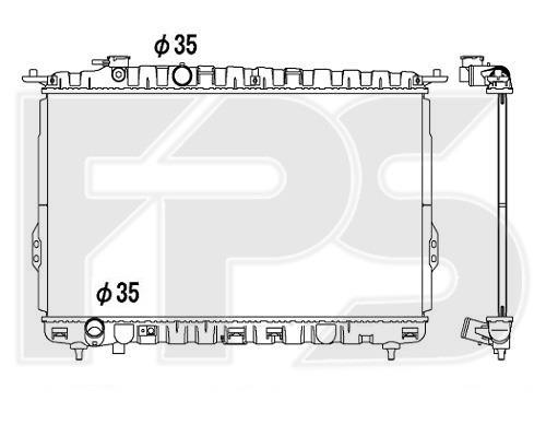 FPS FP 32 A674-X Радіатор охолодження двигуна FP32A674X: Купити в Україні - Добра ціна на EXIST.UA!