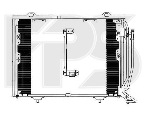 FPS FP 46 K100 Радіатор кондиціонера (Конденсатор) FP46K100: Купити в Україні - Добра ціна на EXIST.UA!