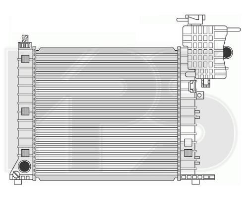 FPS FP 46 A1011-X Радіатор охолодження двигуна FP46A1011X: Купити в Україні - Добра ціна на EXIST.UA!