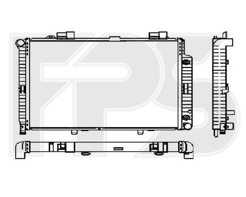 FPS FP 46 A1000-X Радіатор охолодження двигуна FP46A1000X: Купити в Україні - Добра ціна на EXIST.UA!