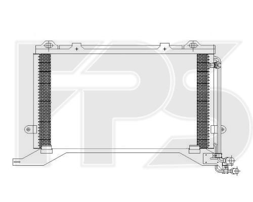 FPS FP 46 K94-X Радіатор кондиціонера (Конденсатор) FP46K94X: Купити в Україні - Добра ціна на EXIST.UA!