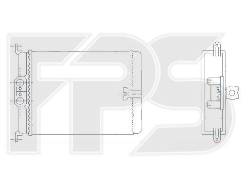 FPS FP 46 N123 Радіатор опалювача салону FP46N123: Приваблива ціна - Купити в Україні на EXIST.UA!