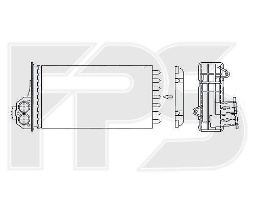 FPS FP 54 N43 Радіатор опалювача салону FP54N43: Купити в Україні - Добра ціна на EXIST.UA!