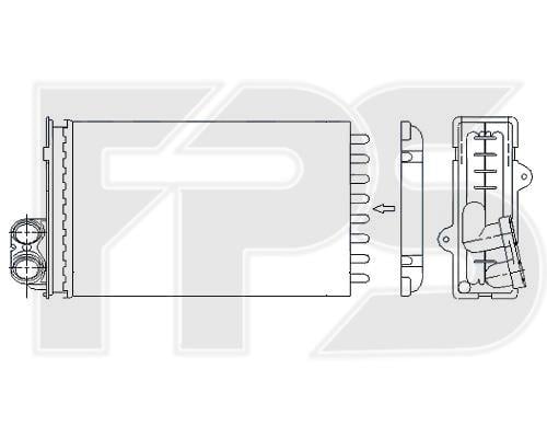FPS FP 54 N42-X Радіатор опалювача салону FP54N42X: Приваблива ціна - Купити в Україні на EXIST.UA!