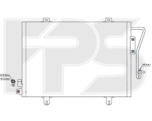FPS FP 56 K160 Радіатор кондиціонера (Конденсатор) FP56K160: Купити в Україні - Добра ціна на EXIST.UA!