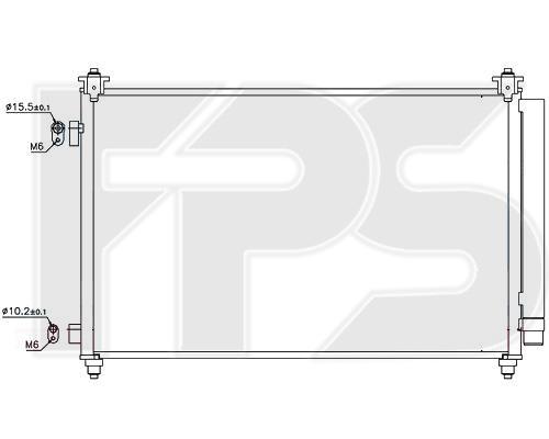 FPS FP 44 K220-X Радіатор кондиціонера (Конденсатор) FP44K220X: Купити в Україні - Добра ціна на EXIST.UA!
