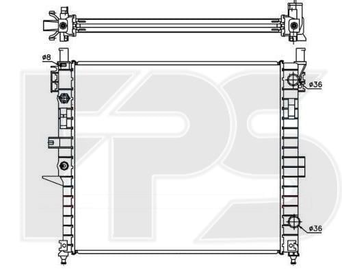 FP46A242 FPS Радиатор охлаждения двигателя