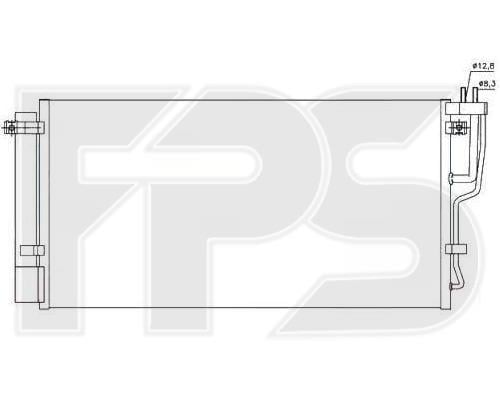 FPS FP 40 K504 Радіатор кондиціонера (Конденсатор) FP40K504: Приваблива ціна - Купити в Україні на EXIST.UA!