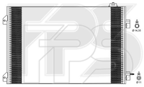 FPS FP 56 K154-X Радіатор кондиціонера (Конденсатор) FP56K154X: Купити в Україні - Добра ціна на EXIST.UA!