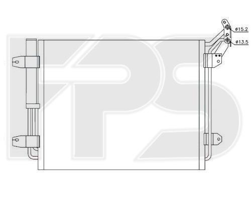 FPS FP 74 K153-X Радіатор кондиціонера (Конденсатор) FP74K153X: Купити в Україні - Добра ціна на EXIST.UA!