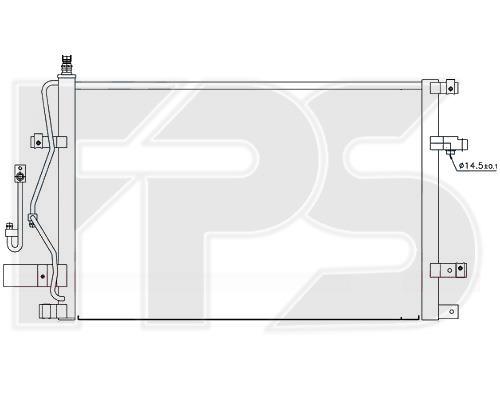 FPS FP 72 K218 Радіатор кондиціонера (Конденсатор) FP72K218: Купити в Україні - Добра ціна на EXIST.UA!
