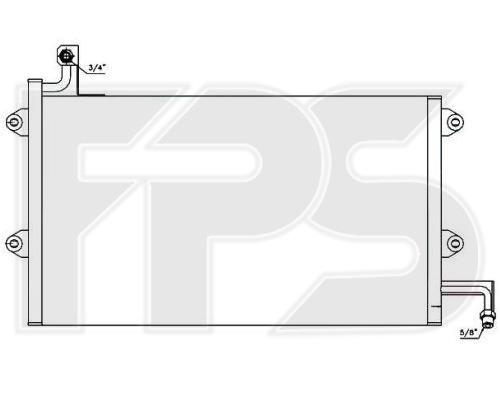 FPS FP 74 K174 Радіатор кондиціонера (Конденсатор) FP74K174: Приваблива ціна - Купити в Україні на EXIST.UA!