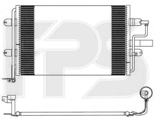 FPS FP 74 K203 Радіатор кондиціонера (Конденсатор) FP74K203: Купити в Україні - Добра ціна на EXIST.UA!