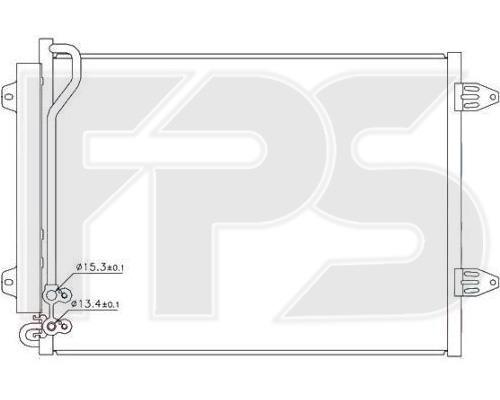 FPS FP 74 K465-X Радіатор кондиціонера (Конденсатор) FP74K465X: Купити в Україні - Добра ціна на EXIST.UA!