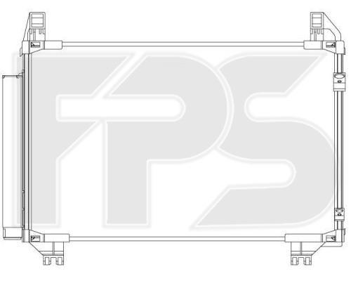 FPS FP 70 K485-X Радіатор кондиціонера (Конденсатор) FP70K485X: Купити в Україні - Добра ціна на EXIST.UA!