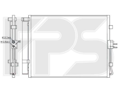 FPS FP 40 K44 Радіатор кондиціонера (Конденсатор) FP40K44: Купити в Україні - Добра ціна на EXIST.UA!