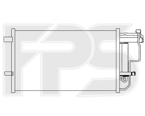 FP44K224 FPS Радиатор кондиционера (Конденсатор)