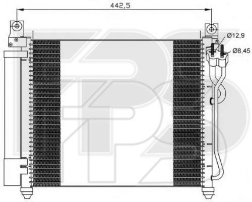 FPS FP 40 K778-X Радіатор кондиціонера (Конденсатор) FP40K778X: Приваблива ціна - Купити в Україні на EXIST.UA!