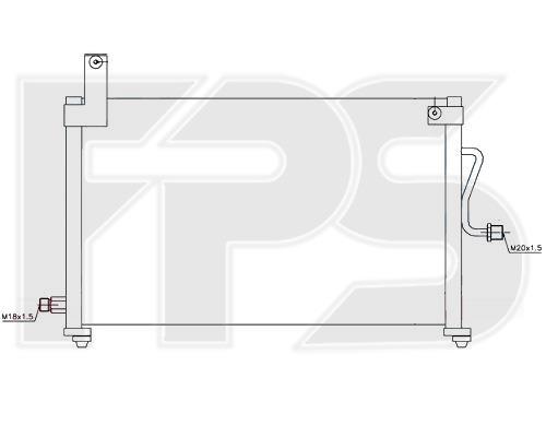 FPS FP 22 K315-X Радіатор кондиціонера (Конденсатор) FP22K315X: Купити в Україні - Добра ціна на EXIST.UA!