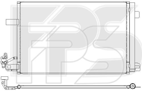 FPS FP 74 K51 Радіатор кондиціонера (Конденсатор) FP74K51: Купити в Україні - Добра ціна на EXIST.UA!
