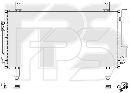 FPS FP 48 K162-X Радіатор кондиціонера (Конденсатор) FP48K162X: Купити в Україні - Добра ціна на EXIST.UA!