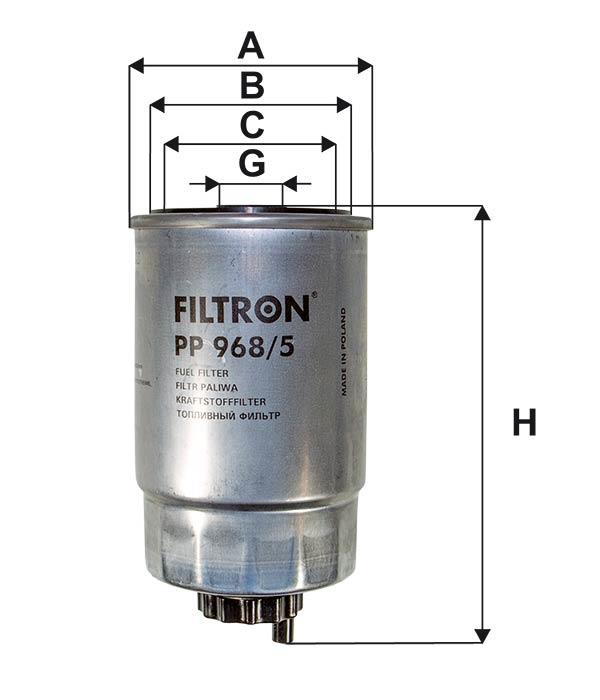 Filtron PP 968/5 Фільтр палива PP9685: Купити в Україні - Добра ціна на EXIST.UA!