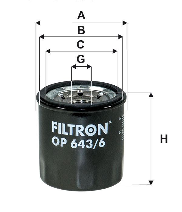 Filtron OP 643/6 Фільтр масляний OP6436: Купити в Україні - Добра ціна на EXIST.UA!
