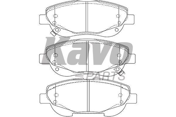 KBP9143 Kavo parts Тормозные колодки дисковые, комплект