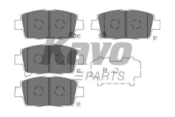KBP9134 Kavo parts Тормозные колодки дисковые, комплект