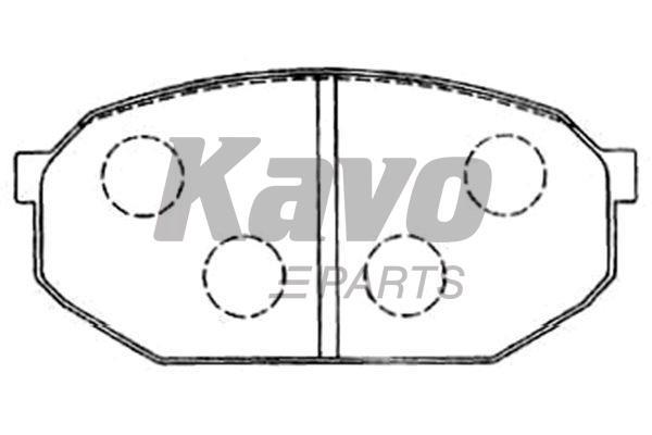Kavo parts KBP-5555 Гальмівні колодки, комплект KBP5555: Приваблива ціна - Купити в Україні на EXIST.UA!