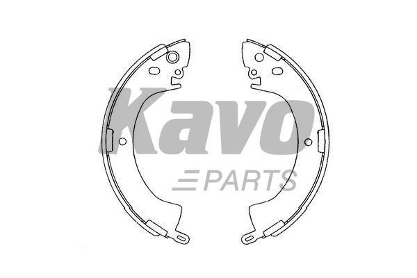 Барабанные колодки Mitsubishi L200 (Митсубиси Л200): KBS6408 Kavo parts Колодки тормозные барабанные, комплект