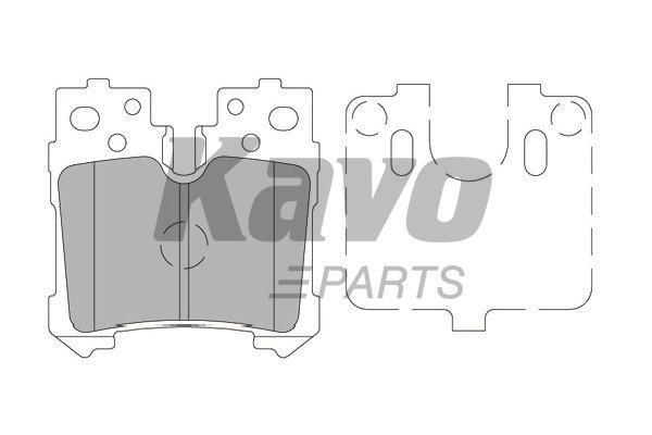 Гальмівні колодки задні, комплект Kavo parts BP-9138
