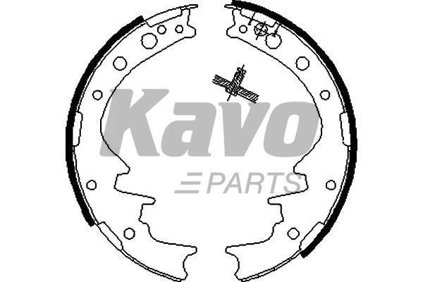 KBS9926 Kavo parts Колодки тормозные барабанные, комплект