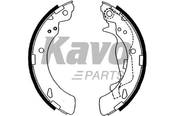KBS2910 Kavo parts Колодки тормозные барабанные, комплект