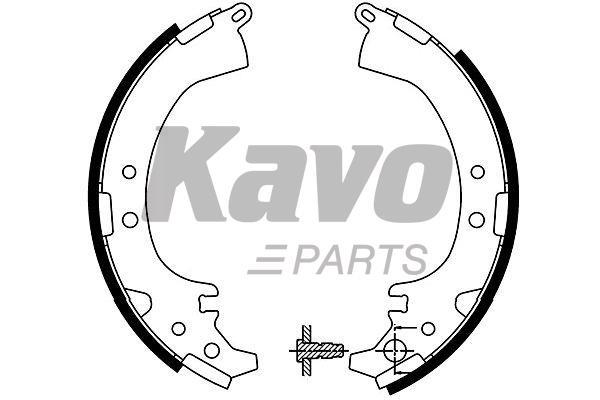 KBS9930 Kavo parts Колодки тормозные барабанные, комплект