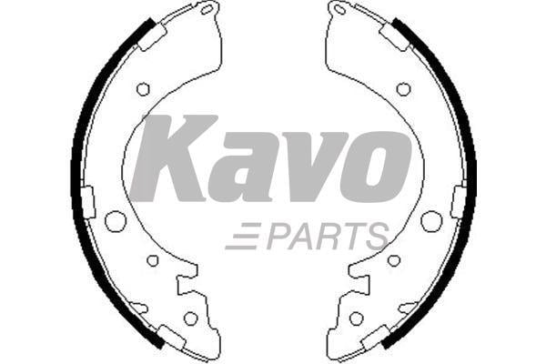 KBS2907 Kavo parts Колодки тормозные барабанные, комплект