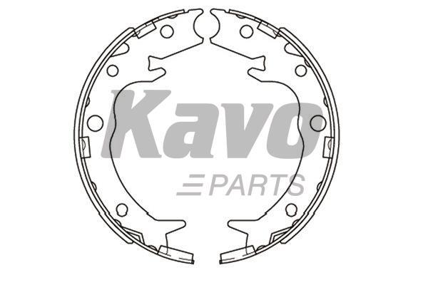 KBS2908 Kavo parts Колодки тормозные барабанные, комплект