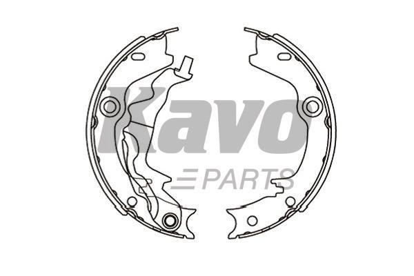 Барабанные тормозные колодки KIA Rio (Киа Рио): KBS3416 Kavo parts Колодки тормозные барабанные, комплект