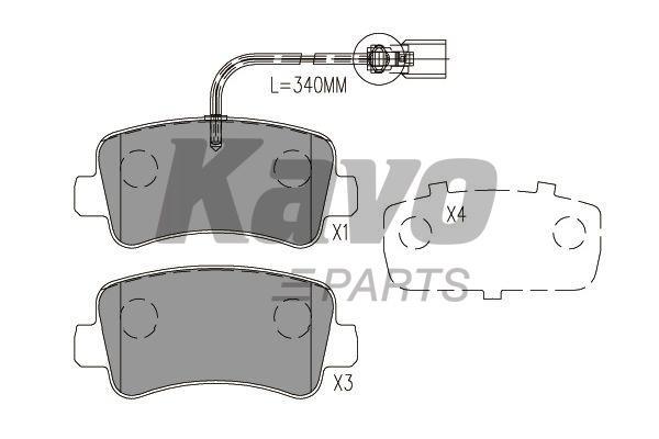 Купити Kavo parts BP-6629 за низькою ціною в Україні!